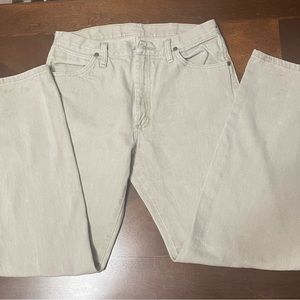 COPY - Wrangler VTG Cowboy Cut 13MWZN Tan Beige Jeans